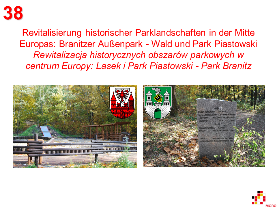 Parklandschaften / Obszary parkowe Branitzer Außenpark - Lasek i Park Piastowski