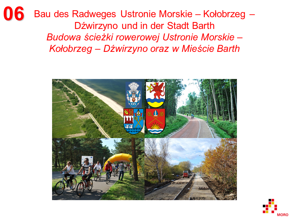 Radweg / Ścieżka rowerowa Ustronie Morskie – Kołobrzeg – Dźwirzyno / Barth