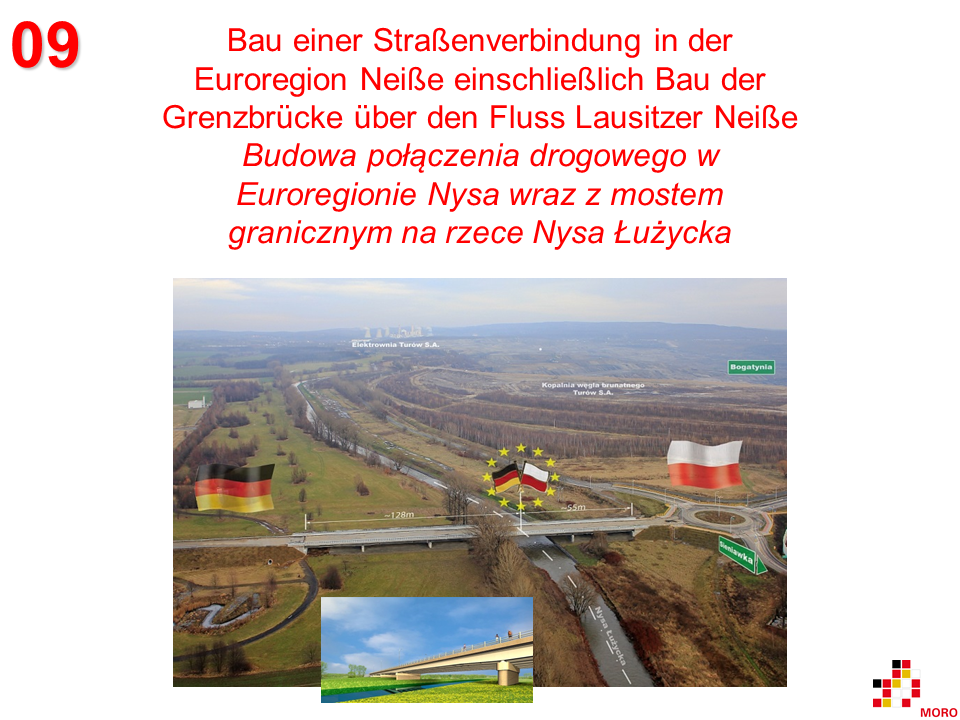 Straßenverbindung über die Lausitzer Neiße / Połączenie drogowe nad Nysą Łużycką