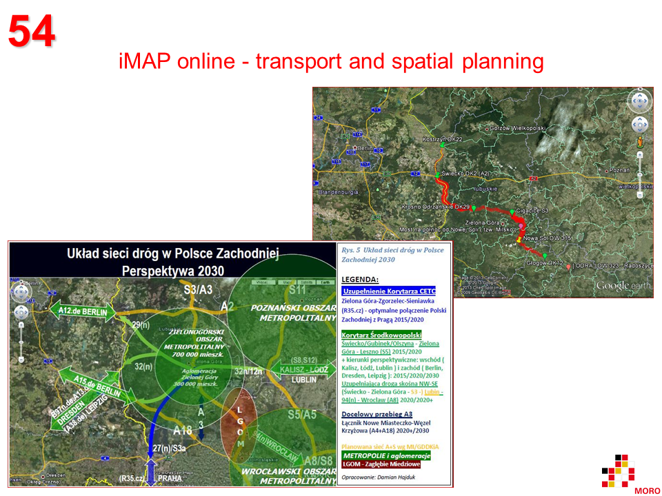 iMAP online - transport and spatial planning