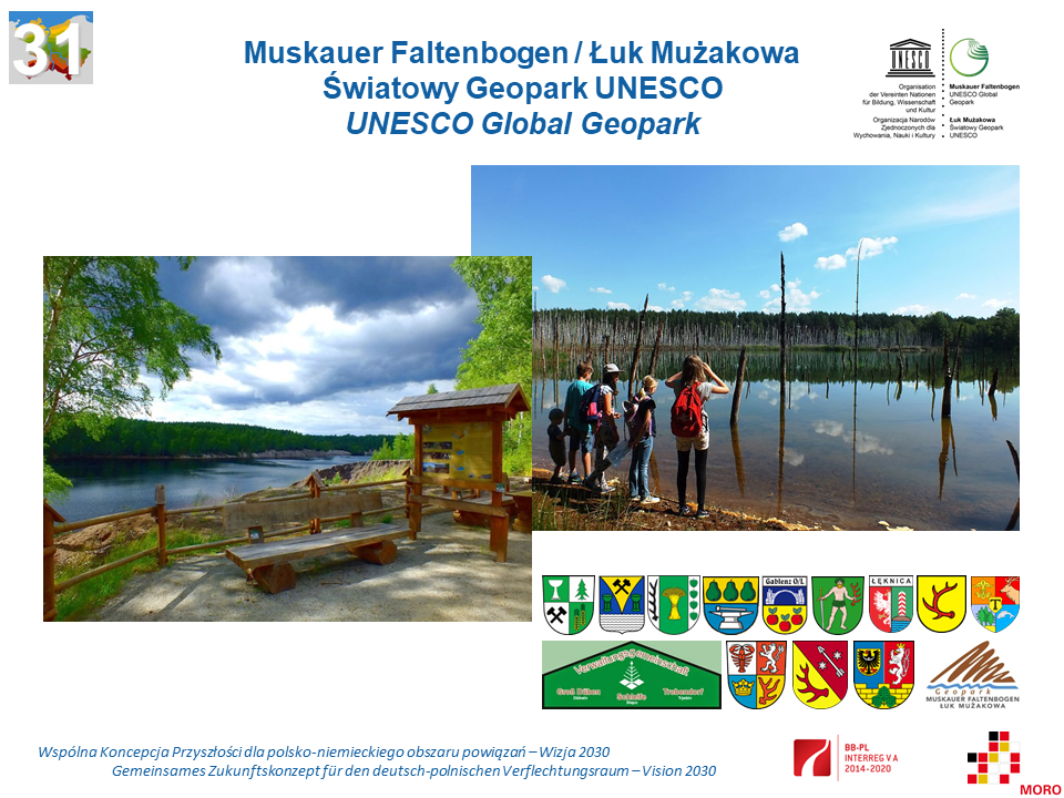 Muskauer Faltenbogen / Łuk Mużakowa – Światowy Geopark UNESCO / UNESCO Global Geopark